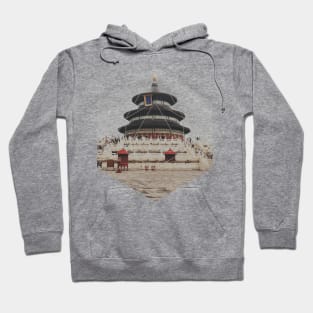 Buddha Temple Geometric Photography Hoodie